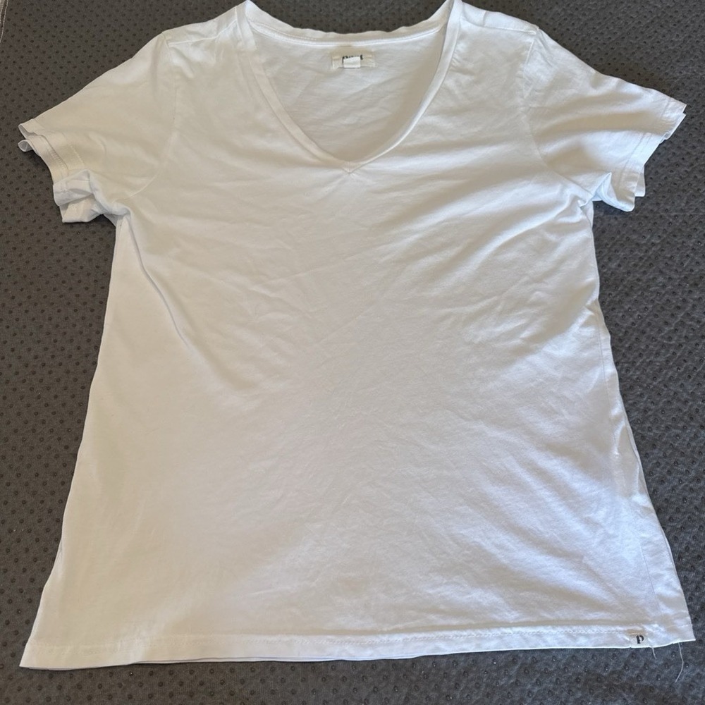 Pact Women's White V-Neck Short Sleeve Organic Cotton T-Shirt S 2-Pack - Picture 6 of 9
